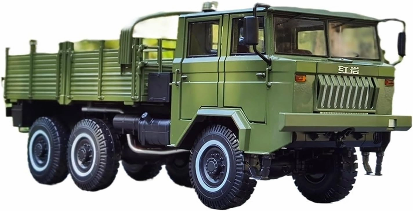 Sports car Metal Model 1 24 for SAIC Hongyan CQ261 6×6 Heavy Military Vehicle Off-Road Truck Car Model Green for Home Décor