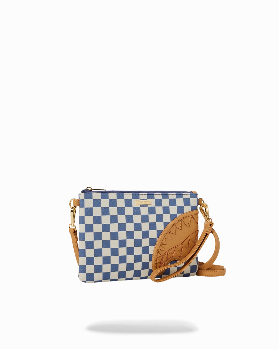 Sprayground Letter Checkers Clutch Bag