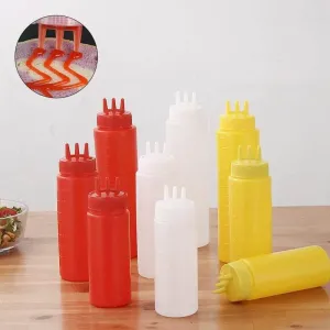 Squeeze Bottle Set - Condiment Dispenser for Sauces and Oils