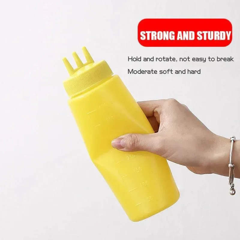 Squeeze Bottle Set - Condiment Dispenser for Sauces and Oils