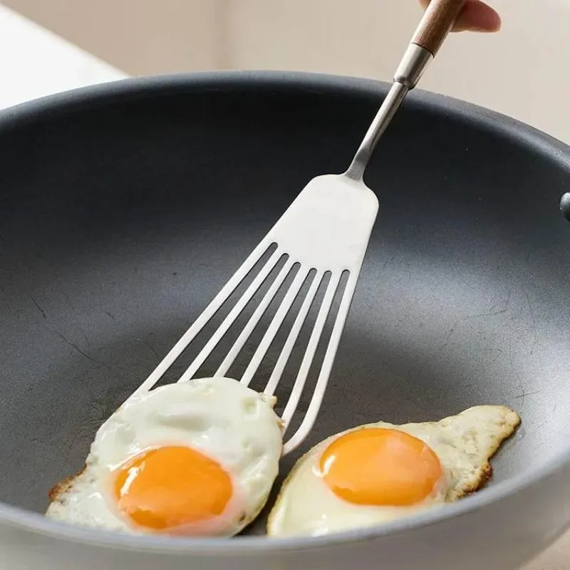 Stainless Steel Cooking Set - Peach Handle Utensils and Cake Server