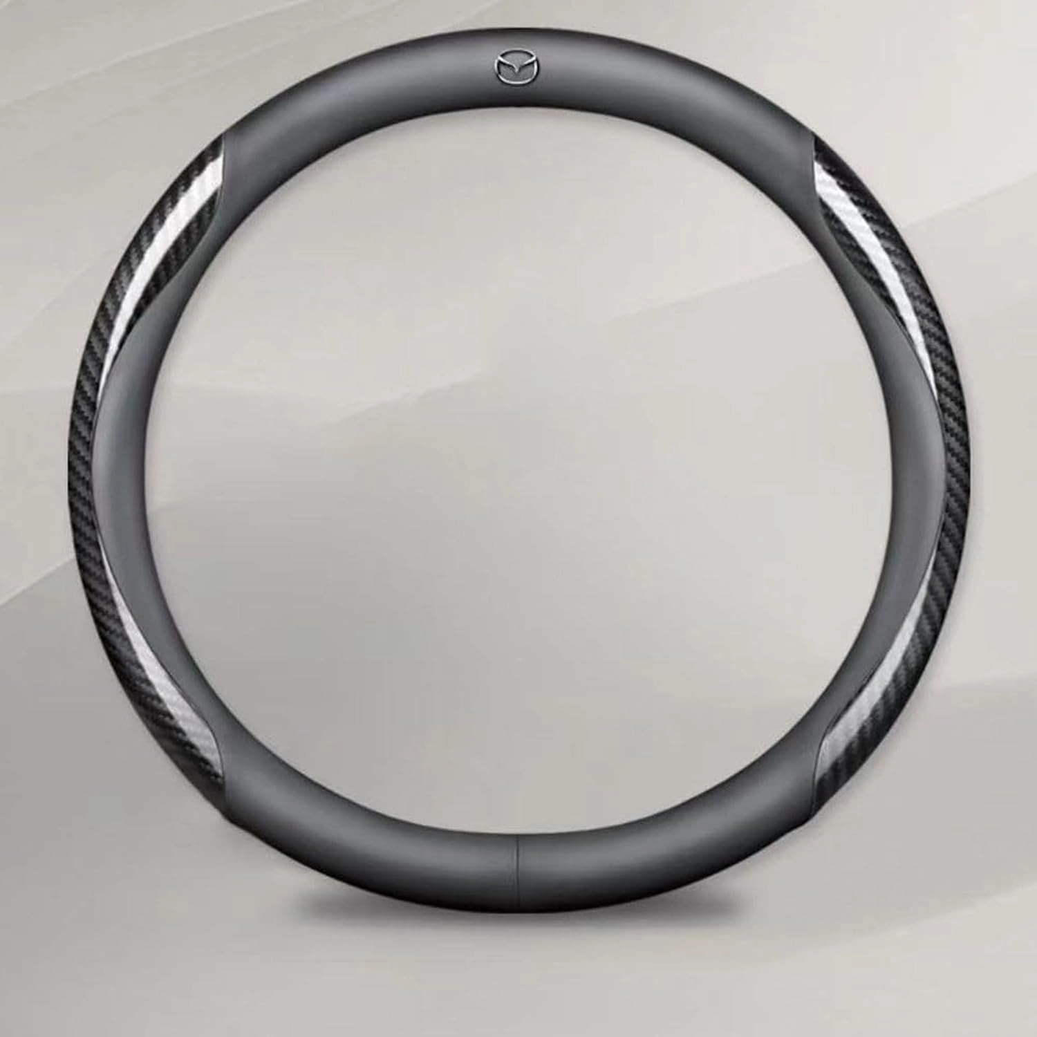 Steering Wheel Cover for Mazda Biante 2008-2018, Non-Slip Breathable Steering Wheel Cover, Soft and Shock-Absorbing Car Steering Wheel Protective Cover,A