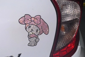 STICKER ULTRA BLING  SEXY FRIEND CAT EXTRA SHINY RHINESTONES