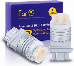 T25 3457NA 3157 LED Switchback Bulbs Dual Color Amber Yellow/6000K White Turn Signal Lights 3157NA 3457 4157NAK 4157 3757NAK 5702AK Dual Filament Super Bright SMD Upgrade