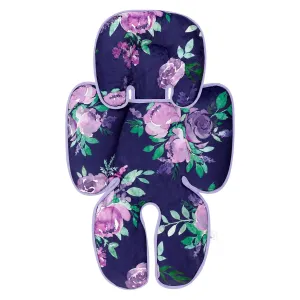 TANOFAR Carseat Head Support for Newborn, Soft Infant Car Seat Head Neck Body Support, Baby Car Seat Cushion Perfect for Car Seat, Stroller, Bouncer, 2-in-1 Reversible, Purple Floral