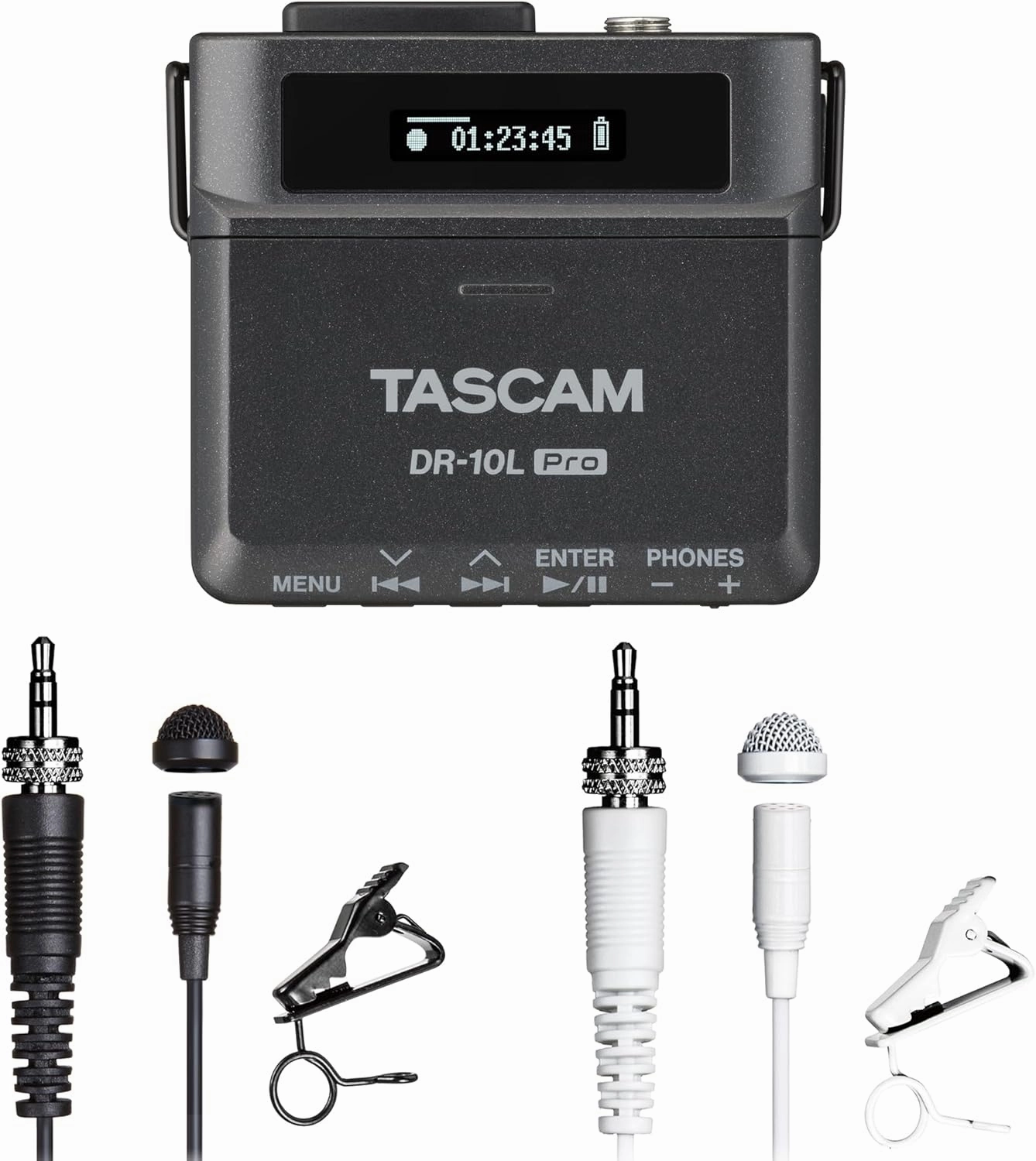 TASCAM DR-10L Pro   Additional White Lavalier Mic Bundle