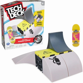 Tech Deck, Power Flippin, X-Connect Park Creator, Customizable and Buildable Ramp Set with Exclusive Fingerboard, Kids Toys for Boys and Girls Ages 6 and up
