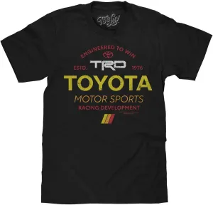 Tee Luv Men's Toyota TRD T-Shirt - Toyota Racing Development Motor Sports Shirt