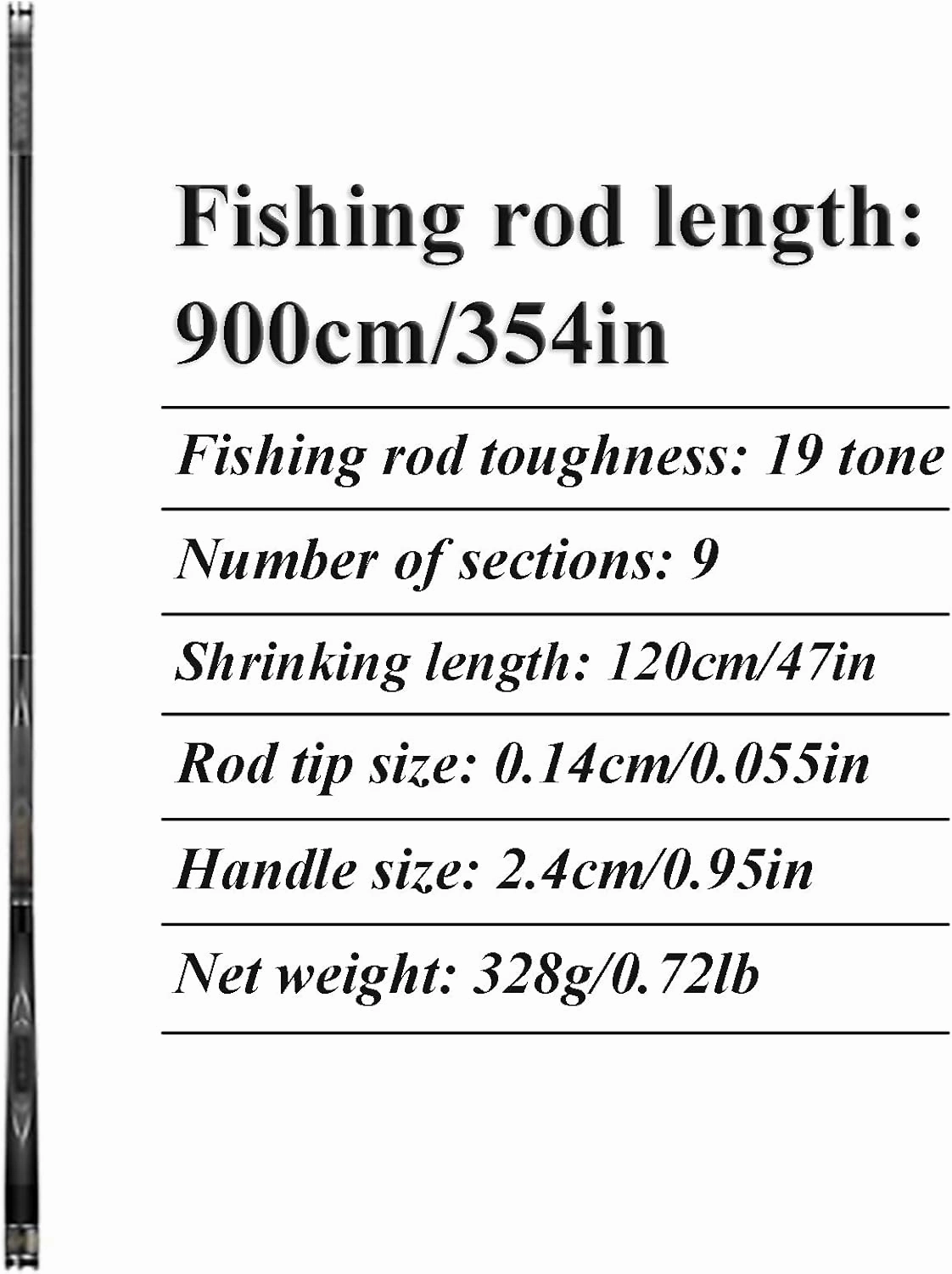 telescoping Compact Fishing Pole Carbon Fiber Fishing Pole Ultra Light Fishing Spinning Rod Multi-Function Spin Portable Easy to Use Fishing Rod