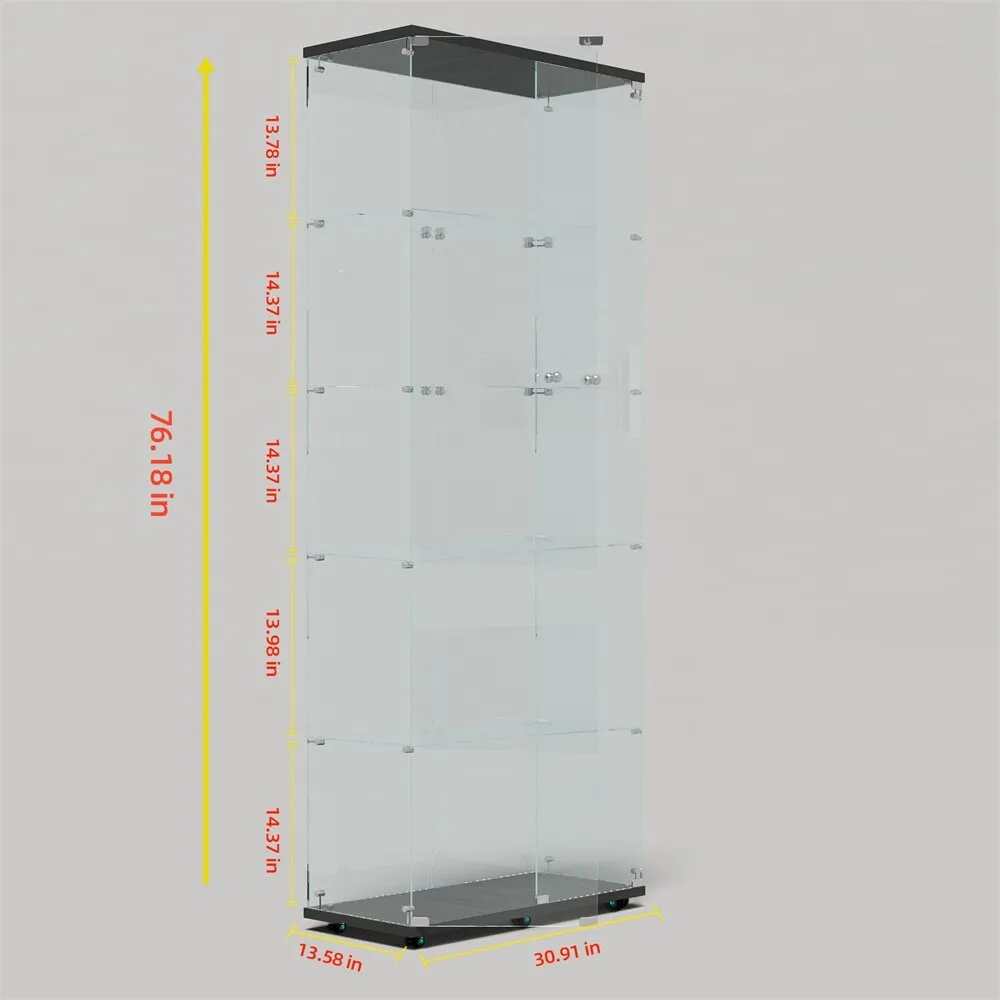 Tempered Glass Display Cabinet,Storage Cabinet,File Cabinet,with LED
