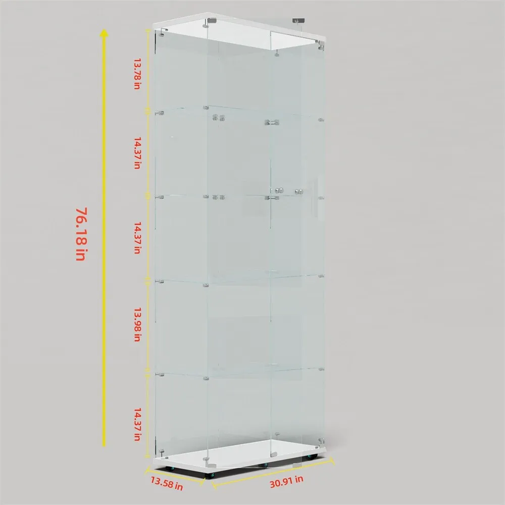 Tempered Glass Display Cabinet,Storage Cabinet,File Cabinet,with LED