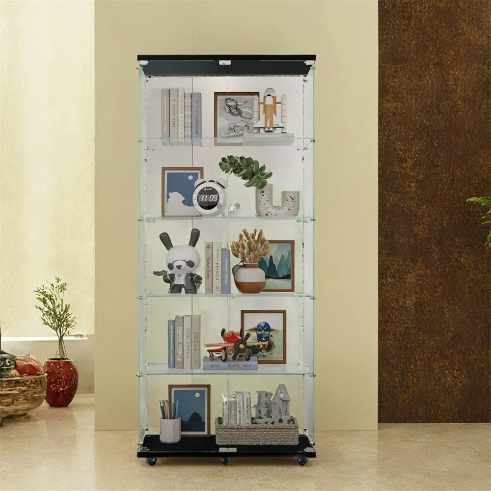 Tempered Glass Display Cabinet,Storage Cabinet,File Cabinet,with LED