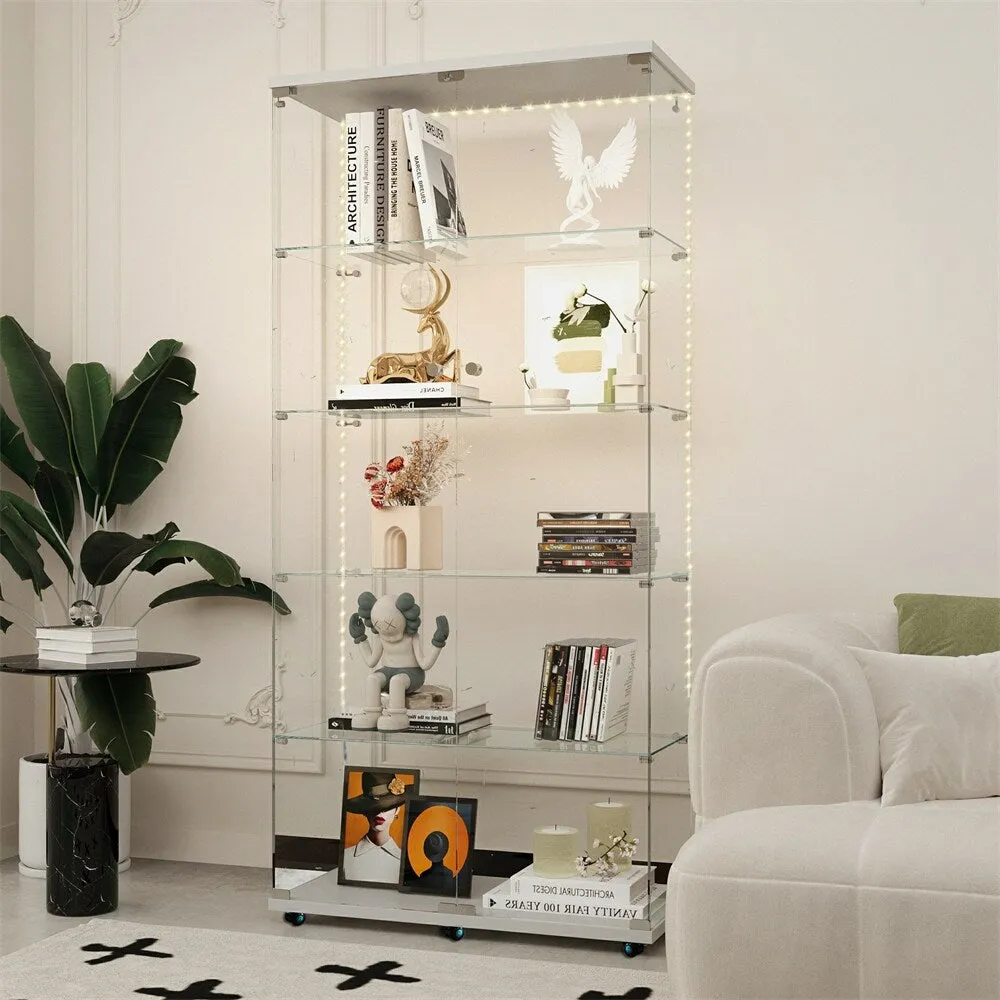 Tempered Glass Display Cabinet,Storage Cabinet,File Cabinet,with LED