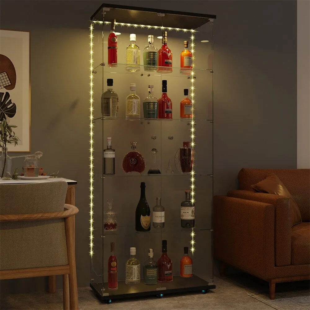 Tempered Glass Display Cabinet,Storage Cabinet,File Cabinet,with LED