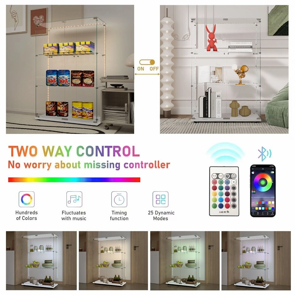 Tempered Glass Display Cabinet,Storage Cabinet,File Cabinet,with LED