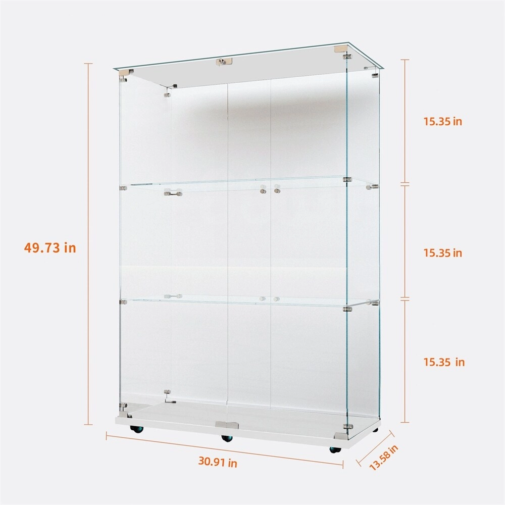 Tempered Glass Display Cabinet,Storage Cabinet,File Cabinet,with LED