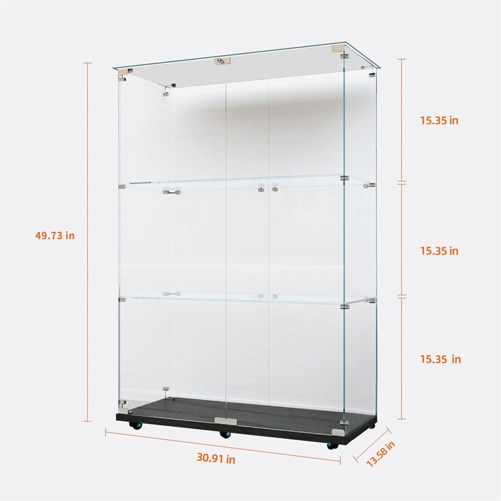 Tempered Glass Display Cabinet,Storage Cabinet,File Cabinet,with LED