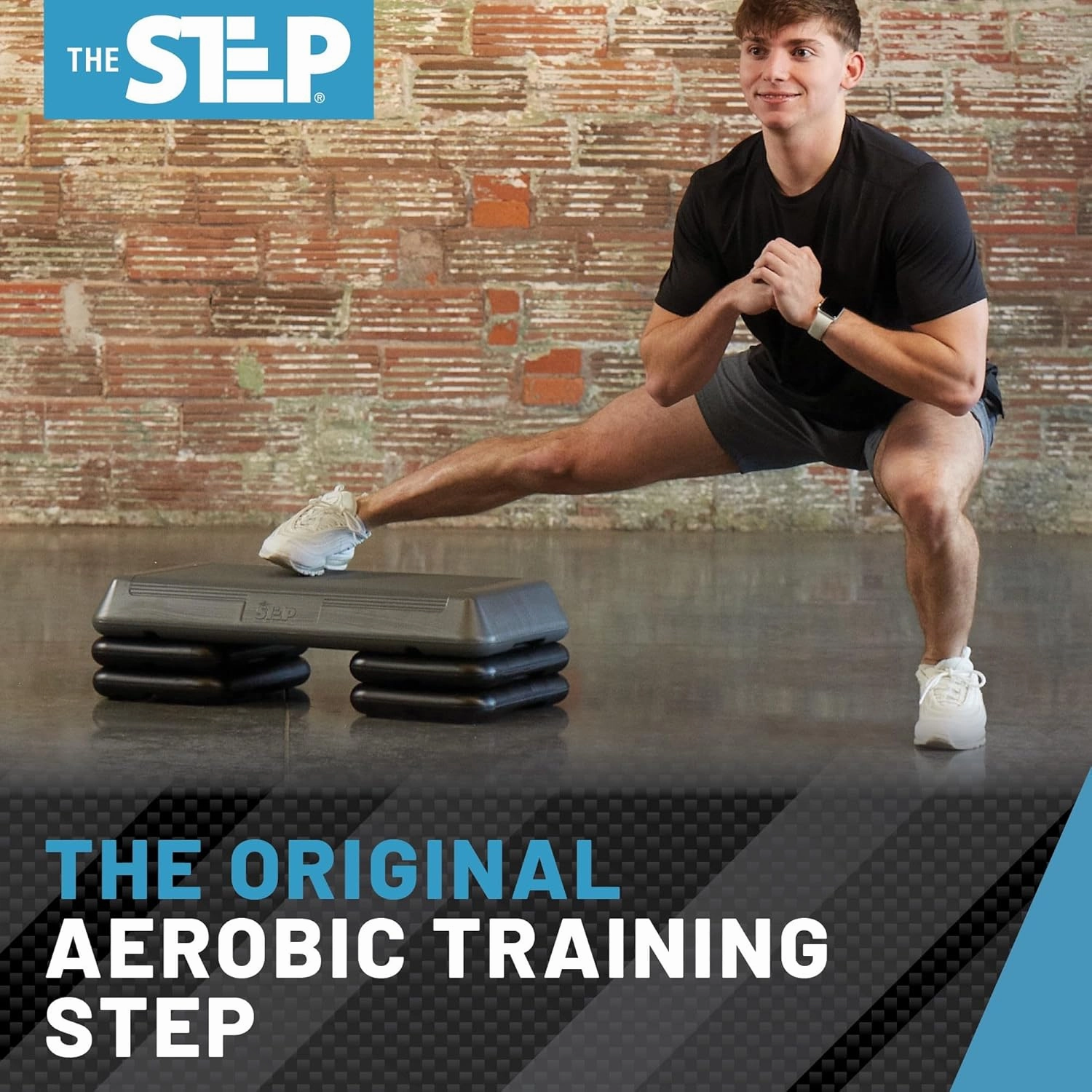 The Step Circuit Size Aerobic Platform, Circuit Size Steppers for Exercise with Risers for Adjustable Home Workout, Stair Stepper for Exercise and Home Gym