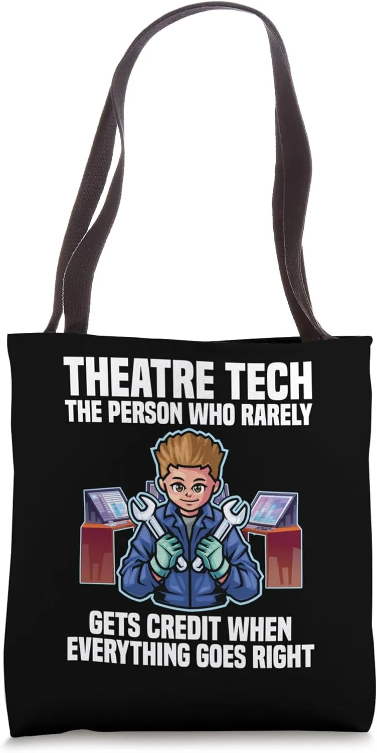 Theater Geek Stagehand Theatrical Technician Lighting Crew Tote Bag
