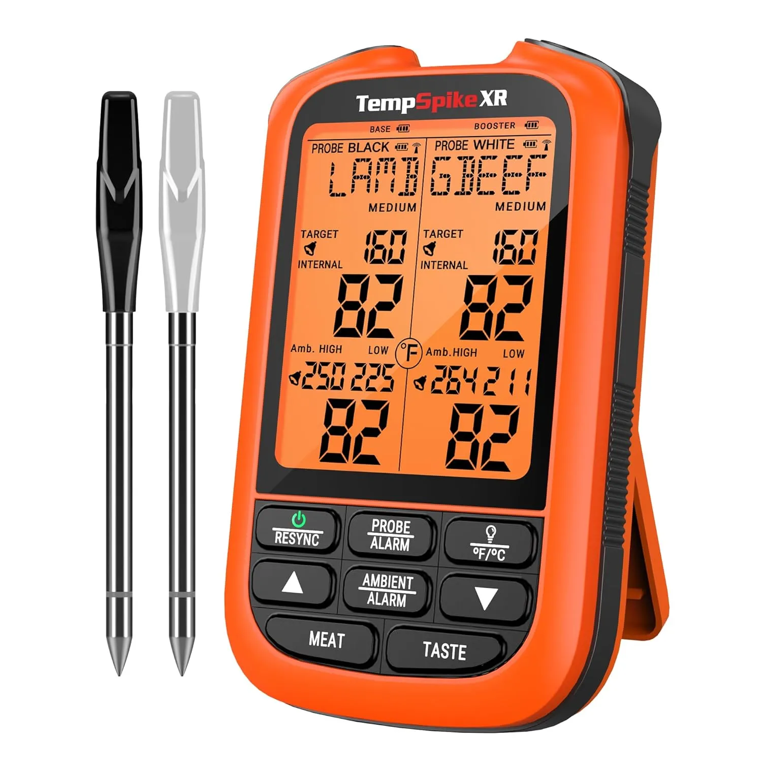 ThermoPro TempSpike 1000FT Wireless Meat Thermometer Digital with 2 Upgraded Ultra-Thin Probe, Kitchen Food Thermometer for Cooking/Oven/Smoker/Rotisserie/Stove/BBQ Grill, Fathers Day Gift