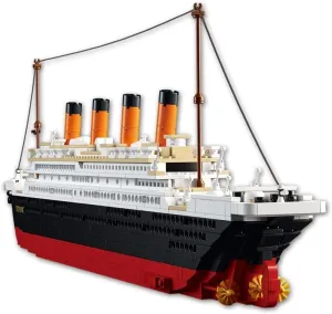 Titanic Ship Model Building Block Set, 3D Puzzle Sets DIY Educational Toys, Building Bricks Toys for Titanic Blocks, Ideal Gift for Kids & Adults 1021 Pieces Block Model Kit