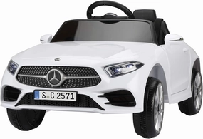 TOBBI Electric Car for Kids 37-95M onths Licensed Mercedes Benz CLS 350, Children Ride On Toy with Parental Remote Control, Kids’ Electric Vehicle with Soft Start Design/Radio & LED Lights