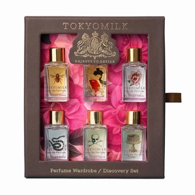 TOKYOMILK Eau de Parfum Discovery Set, 6 Fragrances in 0.23 fl. oz. Bottles – Perfume for Women, Mini Perfume Sampler, Women’s Gift Set