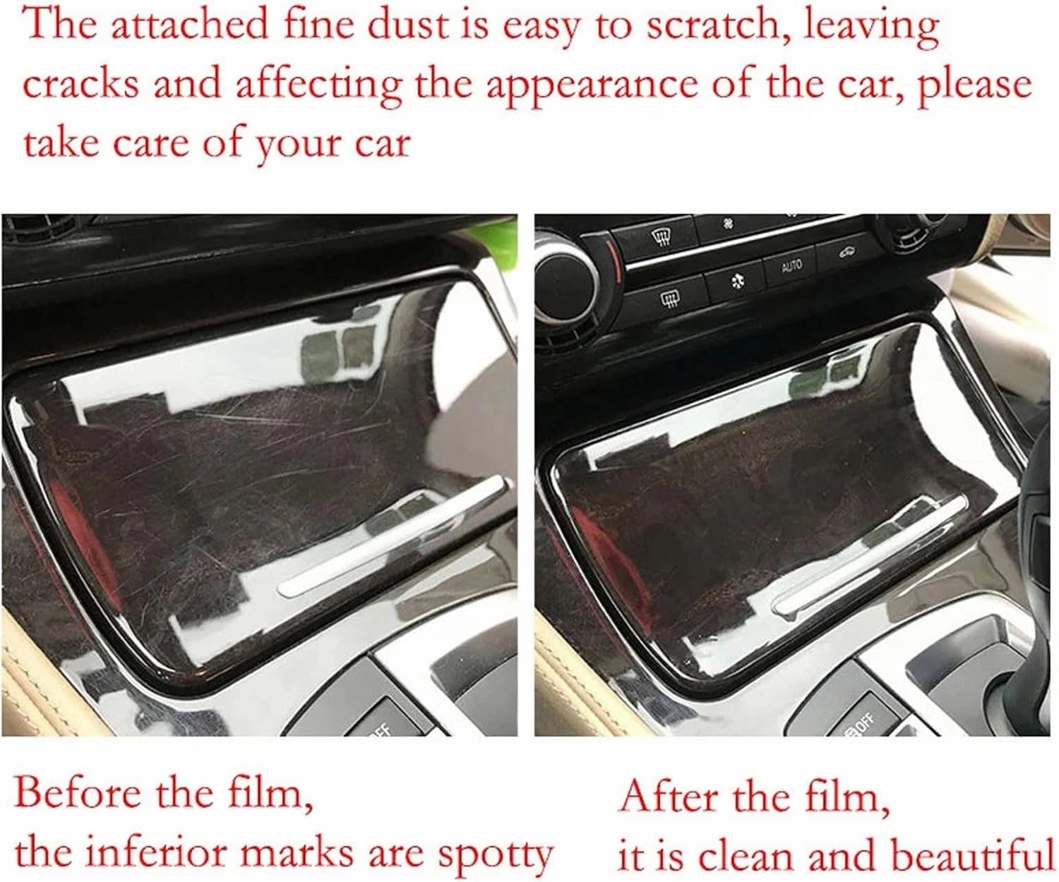 TPU Transparent Film,Fit for VW Talagon 2018-2021 Car Protect Interior Sticker Center Console Gear Navigation