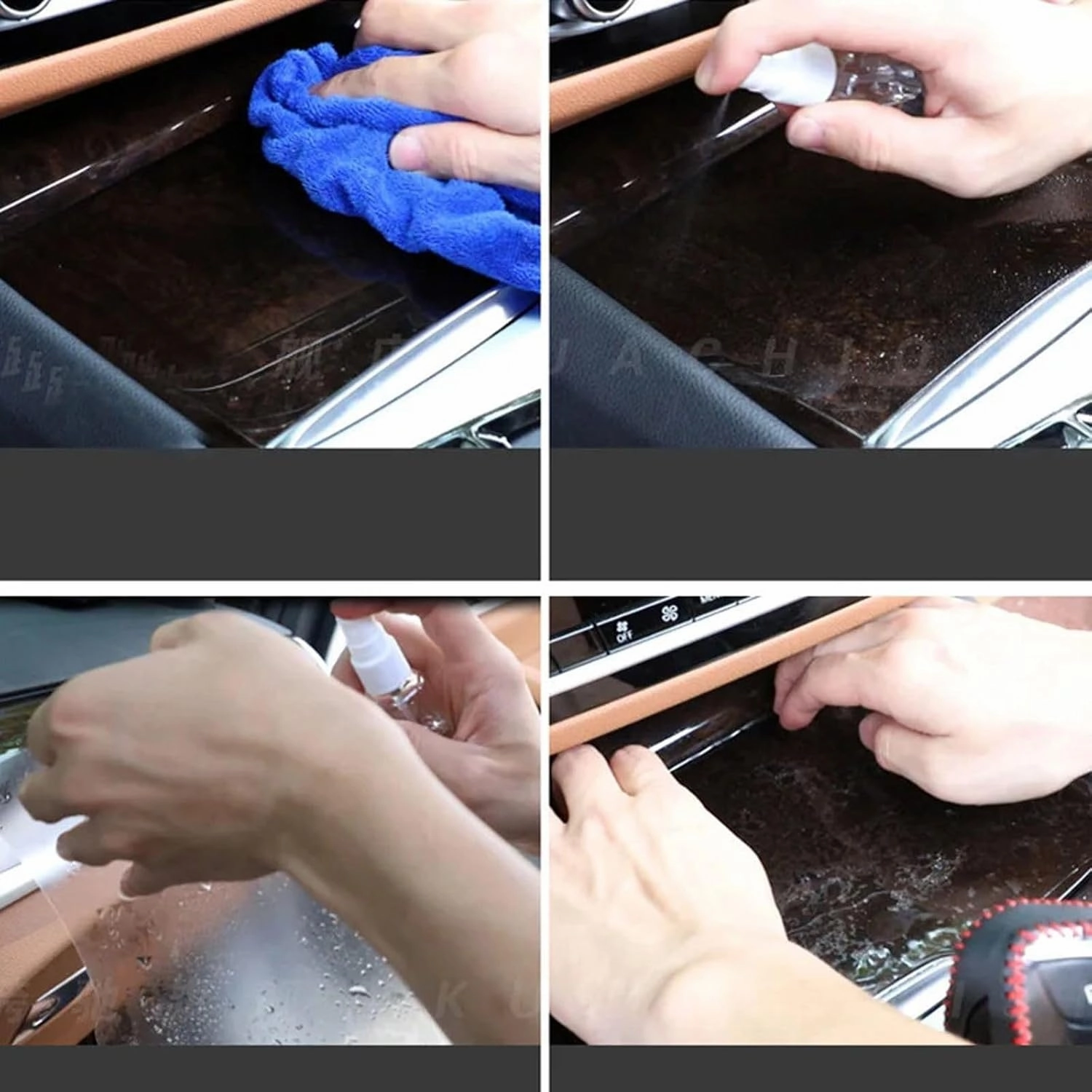 TPU Transparent Film,Fit for VW Talagon 2018-2021 Car Protect Interior Sticker Center Console Gear Navigation