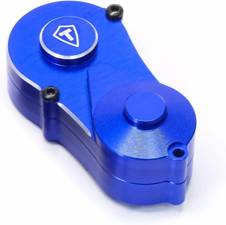 TREAL Aluminum 7075 Transmission Gearbox Protective Case Set for Losi 1/18 Mini LMT(Blue)