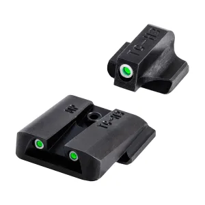 TruGlo Pistol Optic, Glow in the Dark Green/White Dot Sight for Smith & Wesson M&P Series Pistols, Tritium