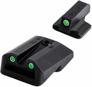 TRUGLO Tritium Pro Handgun Night Sights, Compatible with 1911 Handguns Compact Gun Sights with Daylight White Dots, Night Tritium Dots & White Focus Lock Front Ring