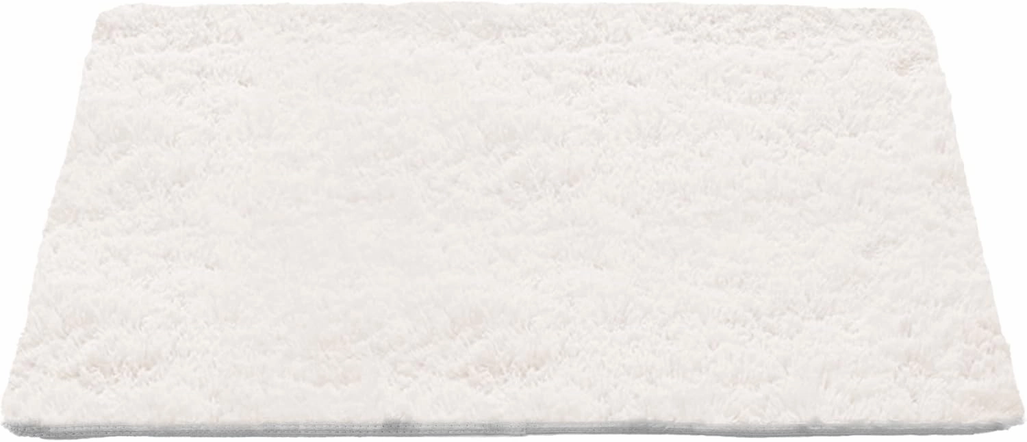 TTLOJ Rectangle Rug for Play Tent, Decorative Area Rug, Fluffy Soft Mat Pad for Kids Room Playhouse Nursery Room, Children Room Decor Dormitory Velvet 50.5" Lx38.5 W White