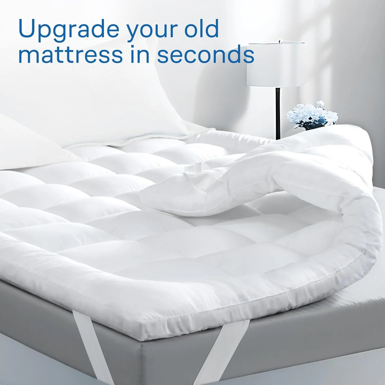 Ultra Soft Twin Mattress Topper - Cloud-Like Mattress Pad for Back Pain Relief - Breathable Cooling Material for Hot Sleepers