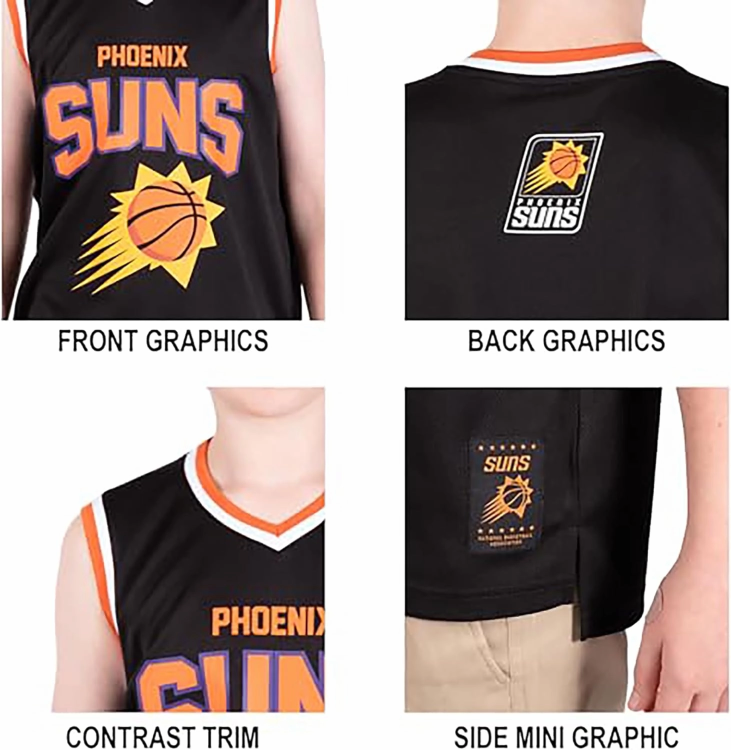 Ultra Game Youth NBA Official Sleeveless Mesh Tank Top Muscle T-Shirt