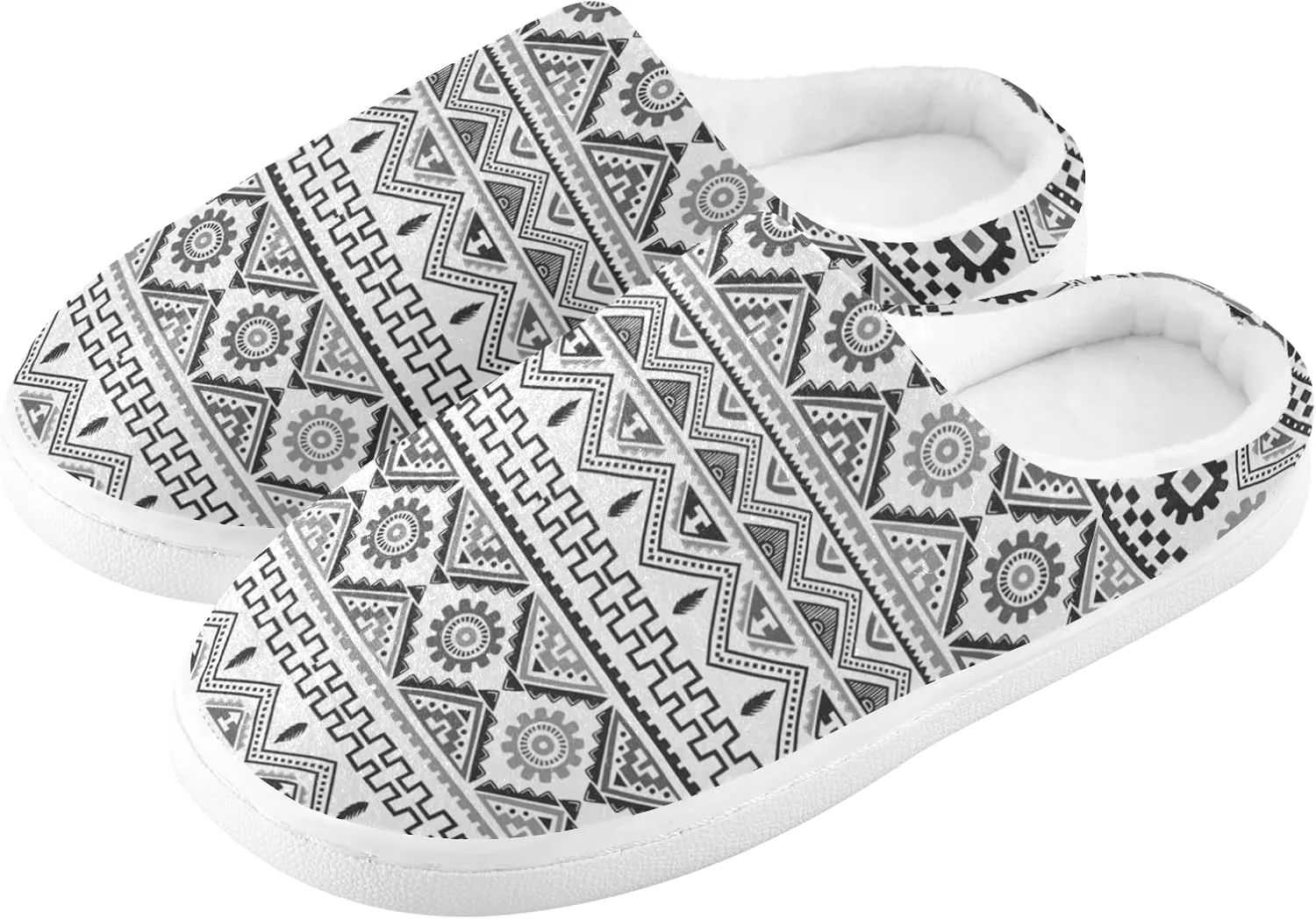 Unisex Memory Foam House Slippers Non-Skid Soft Warm Sole Coral Fleece Slip-on Closed Toe Hand Free Shoes for Bedroom Travel 6-17