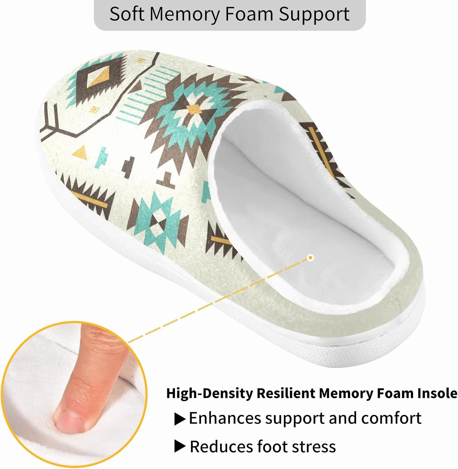 Unisex Memory Foam House Slippers Non-Skid Soft Warm Sole Coral Fleece Slip-on Closed Toe Hand Free Shoes for Bedroom Travel 6-17