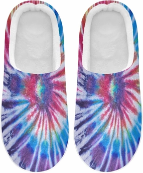 Unisex Memory Foam House Slippers Non-Skid Soft Warm Sole Coral Fleece Slip-on Closed Toe Hand Free Shoes for Bedroom Travel 6-17