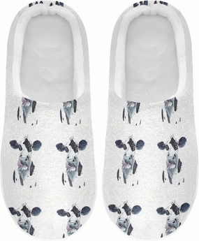Unisex Memory Foam House Slippers Non-Skid Soft Warm Sole Coral Fleece Slip-on Closed Toe Hand Free Shoes for Bedroom Travel 6-17