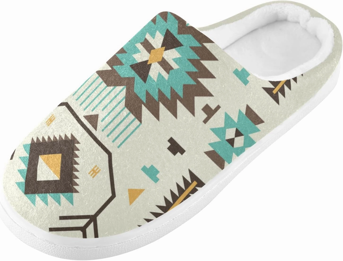 Unisex Memory Foam House Slippers Non-Skid Soft Warm Sole Coral Fleece Slip-on Closed Toe Hand Free Shoes for Bedroom Travel 6-17