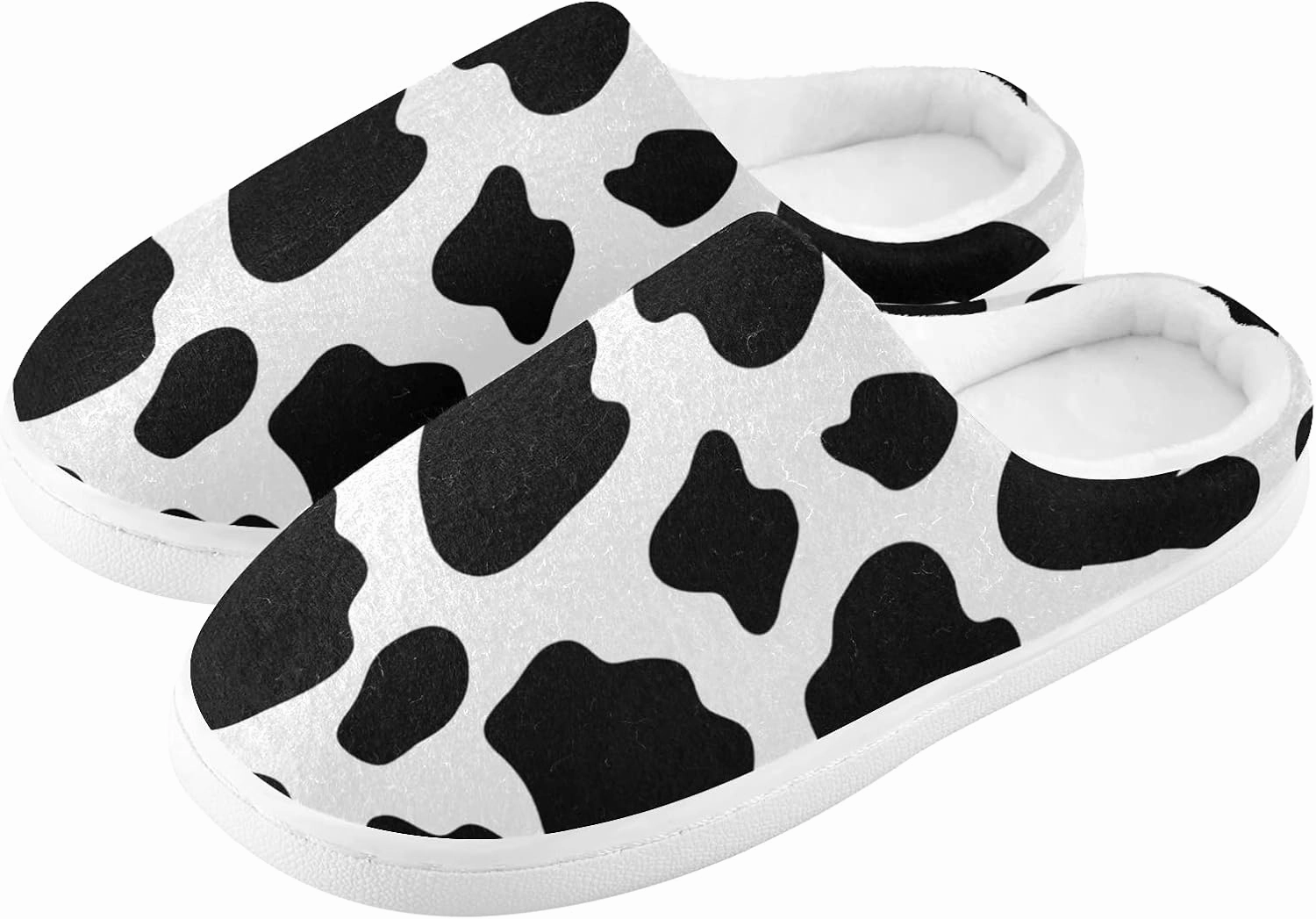 Unisex Memory Foam House Slippers Non-Skid Soft Warm Sole Coral Fleece Slip-on Closed Toe Hand Free Shoes for Bedroom Travel 6-17