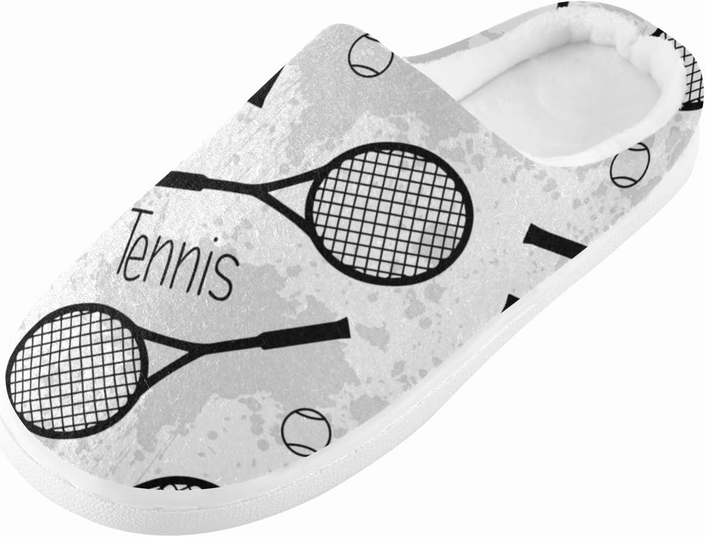 Unisex Memory Foam House Slippers Non-Skid Soft Warm Sole Coral Fleece Slip-on Closed Toe Hand Free Shoes for Bedroom Travel 6-17