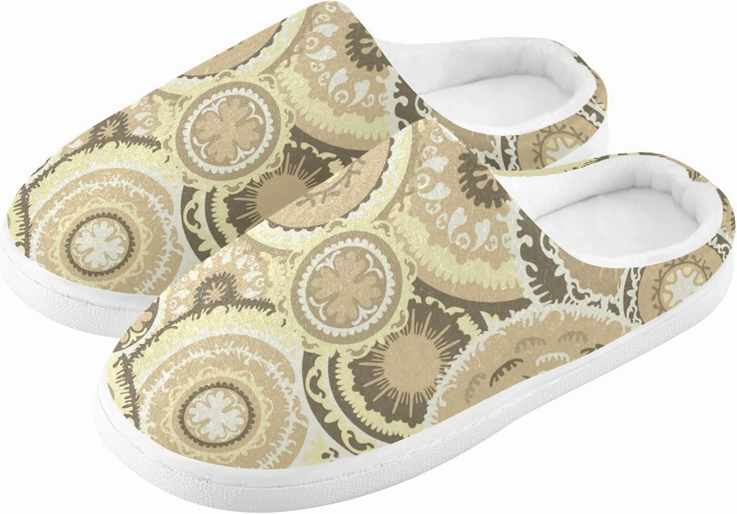 Unisex Memory Foam House Slippers Non-Skid Soft Warm Sole Coral Fleece Slip-on Closed Toe Hand Free Shoes for Bedroom Travel 6-17