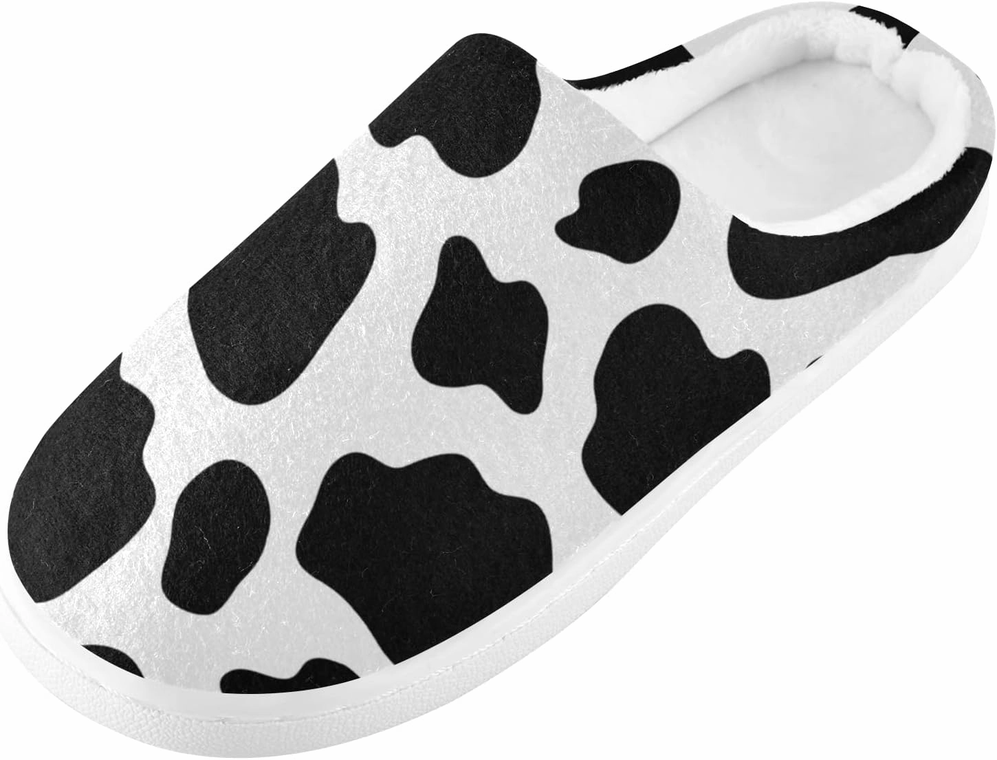Unisex Memory Foam House Slippers Non-Skid Soft Warm Sole Coral Fleece Slip-on Closed Toe Hand Free Shoes for Bedroom Travel 6-17