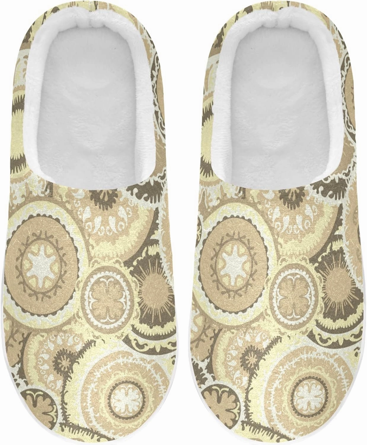 Unisex Memory Foam House Slippers Non-Skid Soft Warm Sole Coral Fleece Slip-on Closed Toe Hand Free Shoes for Bedroom Travel 6-17