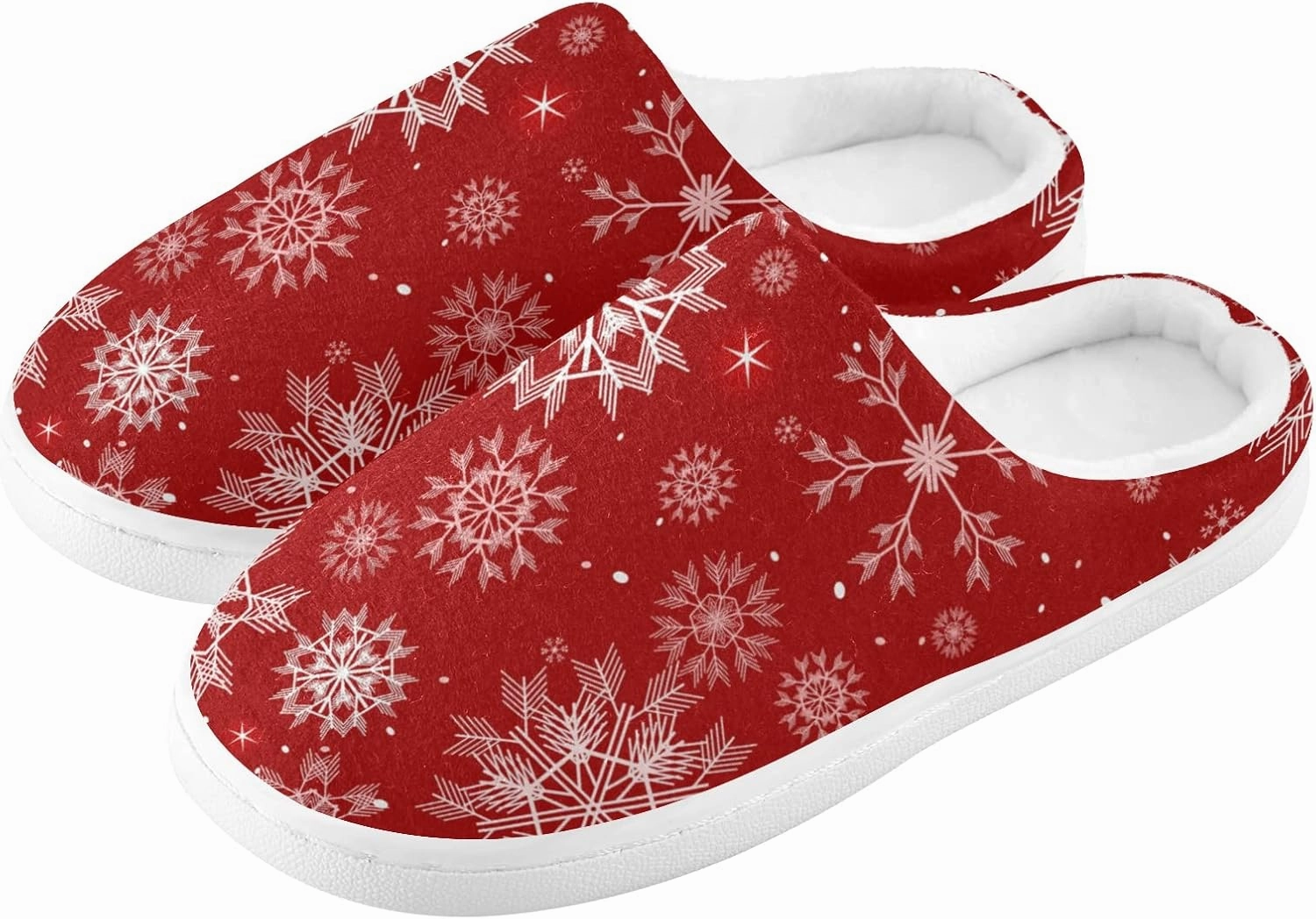 Unisex Memory Foam House Slippers Non-Skid Soft Warm Sole Coral Fleece Slip-on Closed Toe Hand Free Shoes for Bedroom Travel 6-17