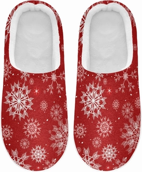 Unisex Memory Foam House Slippers Non-Skid Soft Warm Sole Coral Fleece Slip-on Closed Toe Hand Free Shoes for Bedroom Travel 6-17