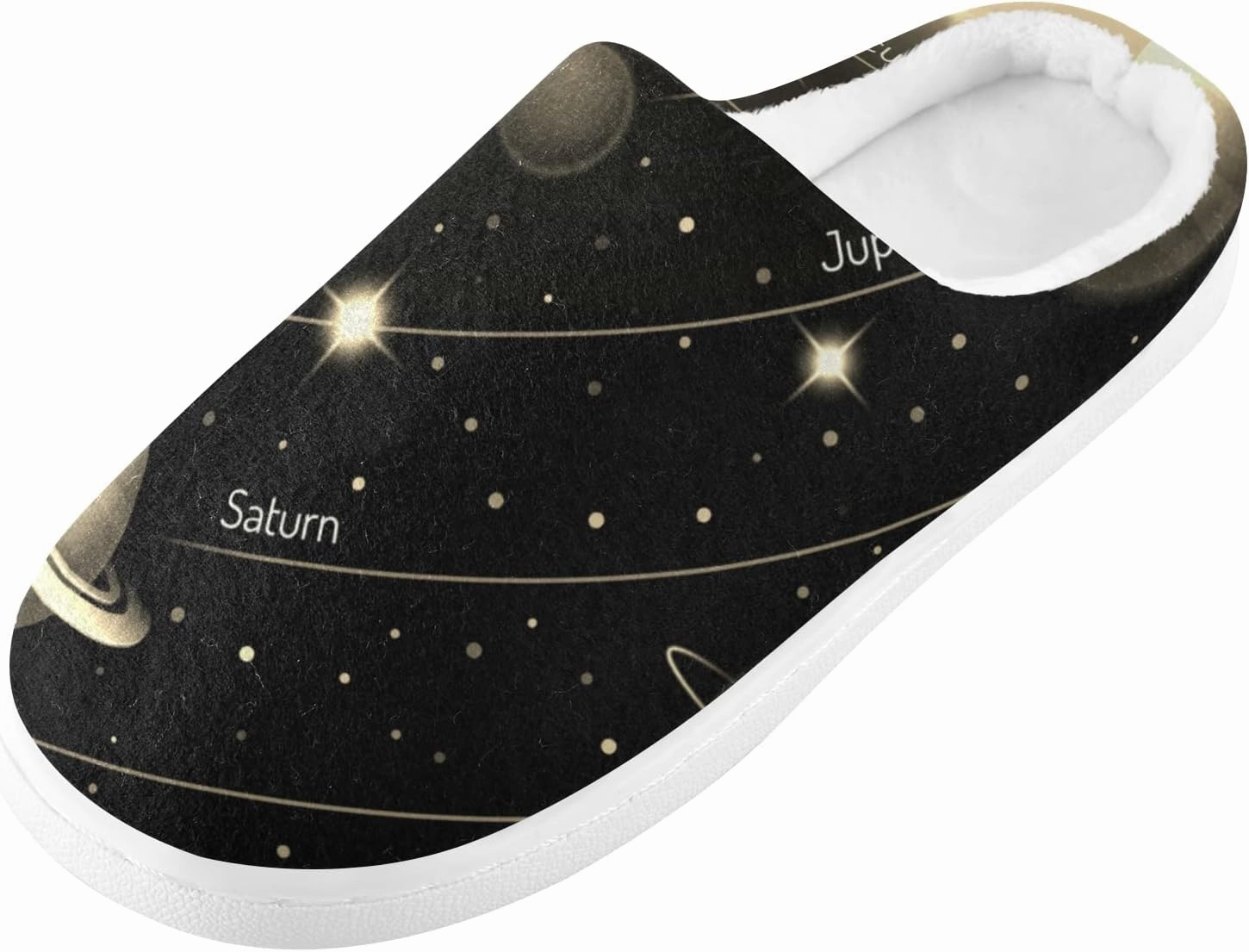 Unisex Memory Foam House Slippers Non-Skid Soft Warm Sole Coral Fleece Slip-on Closed Toe Hand Free Shoes for Bedroom Travel 6-17