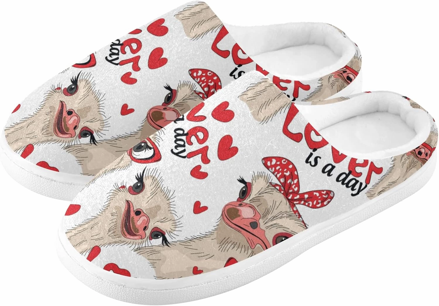 Unisex Memory Foam House Slippers Non-Skid Soft Warm Sole Coral Fleece Slip-on Closed Toe Hand Free Shoes for Bedroom Travel 6-17