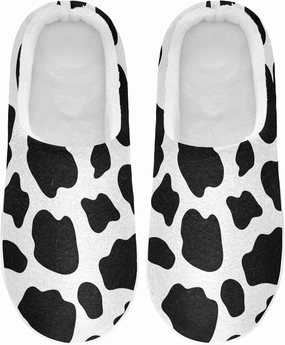 Unisex Memory Foam House Slippers Non-Skid Soft Warm Sole Coral Fleece Slip-on Closed Toe Hand Free Shoes for Bedroom Travel 6-17
